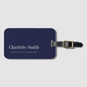 Étiquette À Bagage Nom professionnel minimaliste élégant
