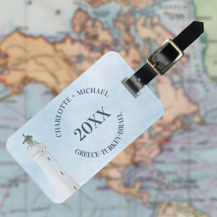 Étiquette À Bagage Noms de croisière année phare