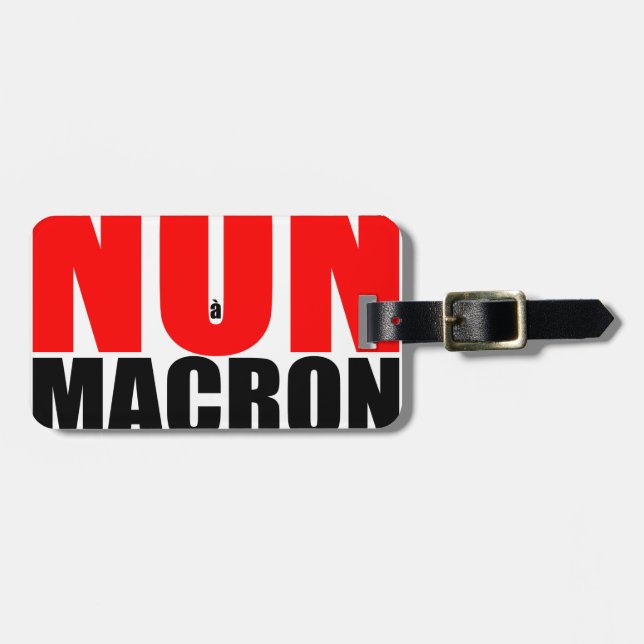 ÉTIQUETTE À BAGAGE NON À MACRON (Devant horizontal)