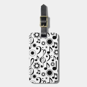 Étiquette À Bagage Notes musicales et Clefs