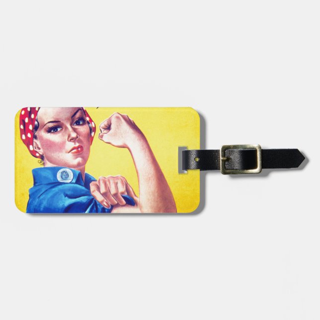 Étiquette À Bagage Nous pouvons le faire Rosie le Riveter (Devant horizontal)