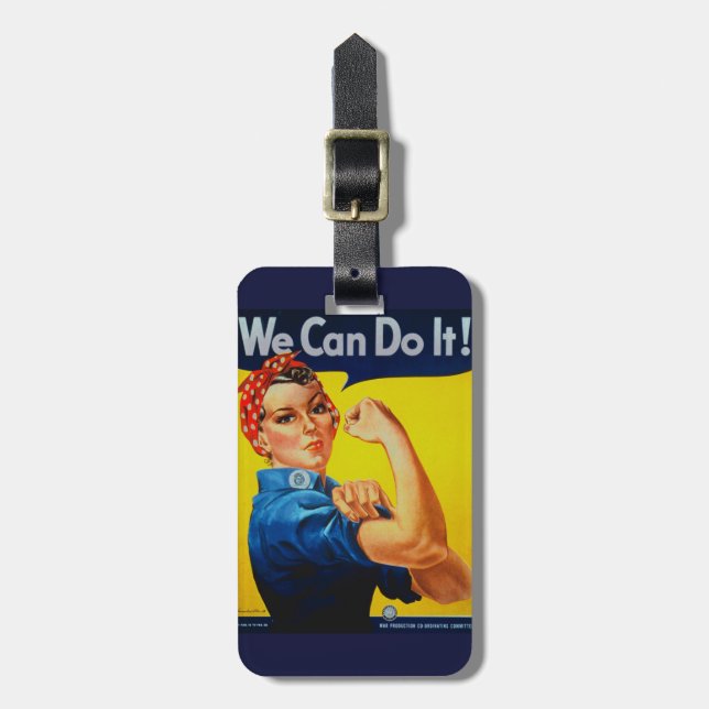 Étiquette À Bagage Nous pouvons le faire Rosie le Riveter (Devant Vertical)