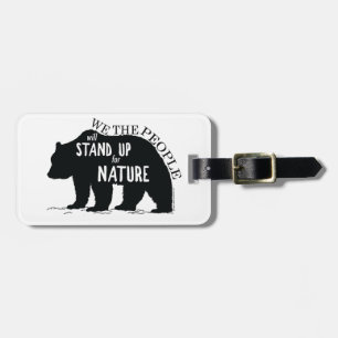 Étiquette À Bagage Nous que les personnes représentent la nature -
