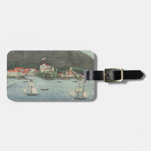 Étiquette À Bagage Nouveau Archange, Russie (Sitka) Peinture