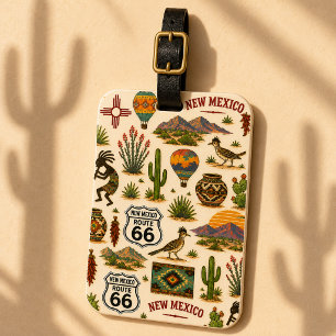 Étiquette À Bagage Nouveau-Mexique Route 66 Envie de Voyager