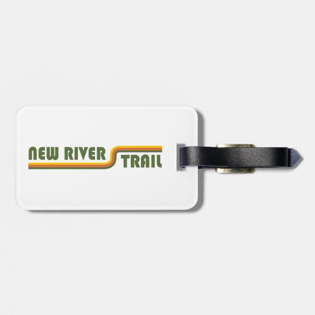 Étiquette À Bagage Nouveau sentier de la rivière Virginie (Dos horizontal)