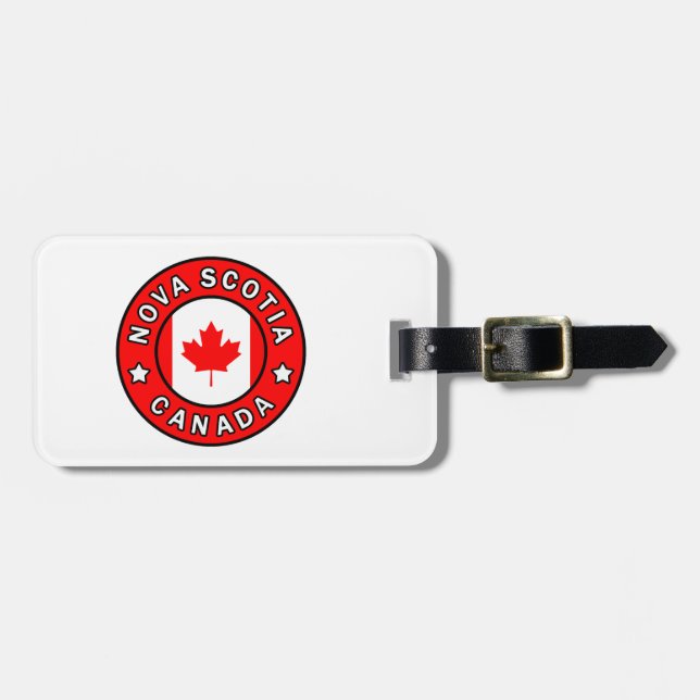 Étiquette À Bagage Nouvelle-Écosse Canada (Devant horizontal)