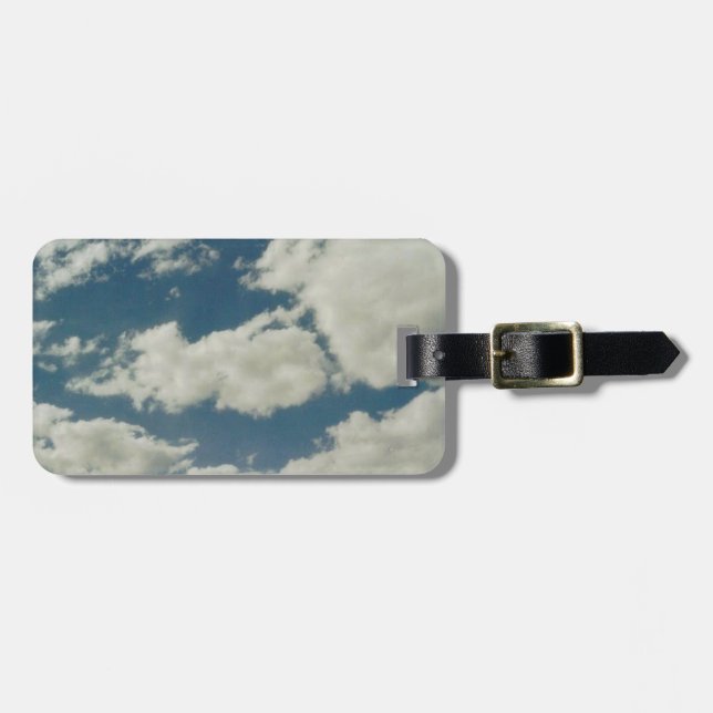 Étiquette À Bagage Nuages (Devant horizontal)