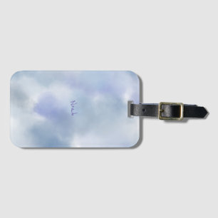 Étiquette À Bagage Nuages Dans Le Ciel