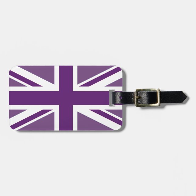 Étiquette À Bagage Numéro de bagage Union Jack (Devant horizontal)