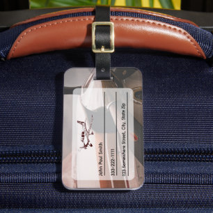 Étiquette À Bagage Numéro d'identification du style d'aviation pour l