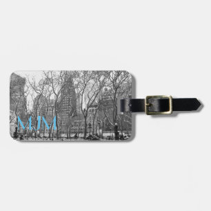 Étiquette À Bagage NYC dans l'étiquette de bagage de monogramme