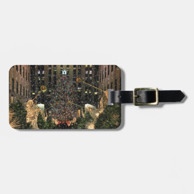 Étiquette À Bagage NYC Rockefeller Center (Devant horizontal)