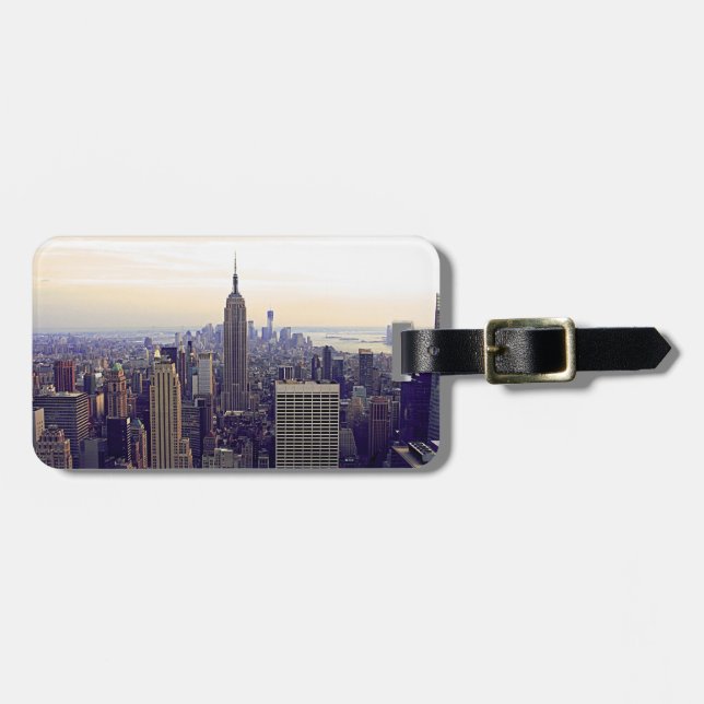 Étiquette À Bagage NYC skyline ESB, WTC 4 (Devant horizontal)