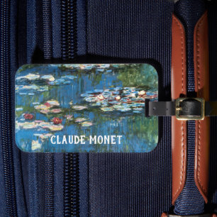 Étiquette À Bagage Nymphéas par Claude Monet, Impressionnisme vintage