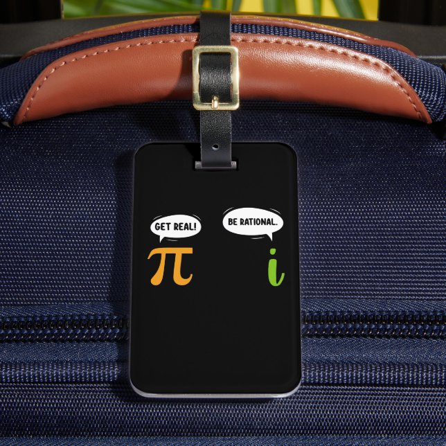Étiquette À Bagage Obtenir Réel Être Rationnel Funky Math Pi Geek Jou (Insitu Rectoal 2)