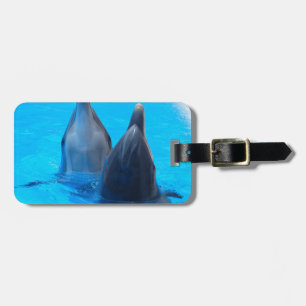 Étiquette À Bagage océan marin de poissons de dauphin de bottlenose
