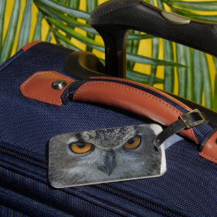 Étiquette À Bagage OEil d'aigle eurasien Orange