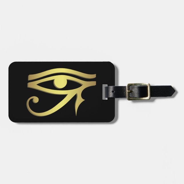 Étiquette À Bagage Oeil d'étiquette de bagage de horus (Devant horizontal)