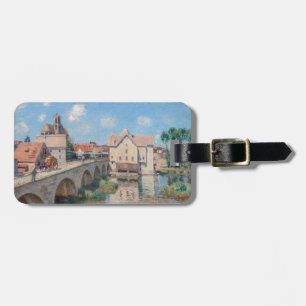 Étiquette À Bagage OEuvre d'Alfred Sisley - Le Pont de Moret
