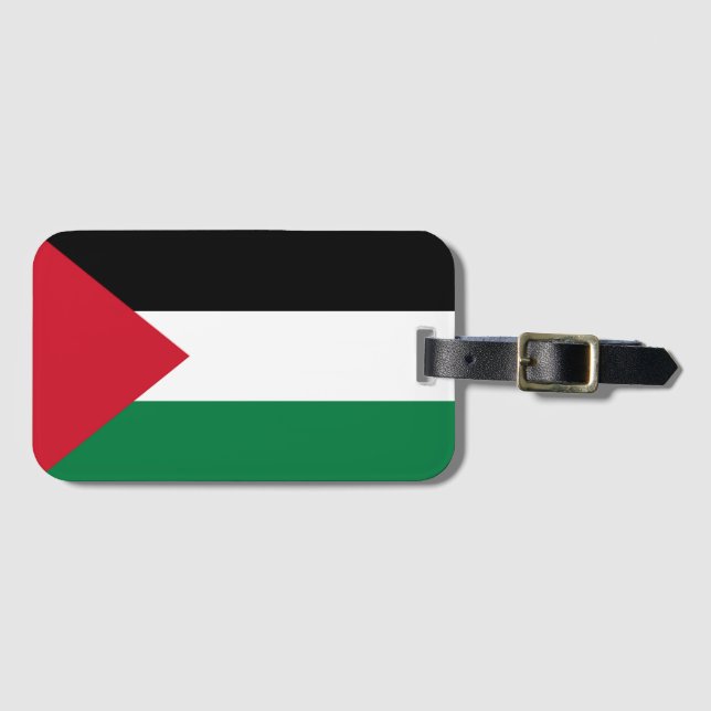 Étiquette À Bagage officiellement le drapeau de l'État de Palestine (Devant Horizontal)
