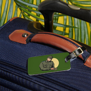 Étiquette À Bagage Officier militaire Soldat de l'Armée rétro