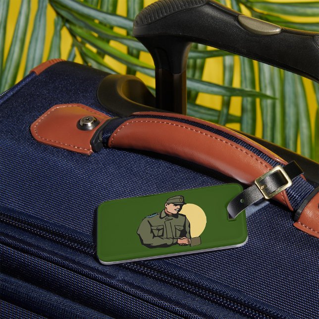 Étiquette À Bagage Officier militaire Soldat de l'Armée rétro (Créateur téléchargé)