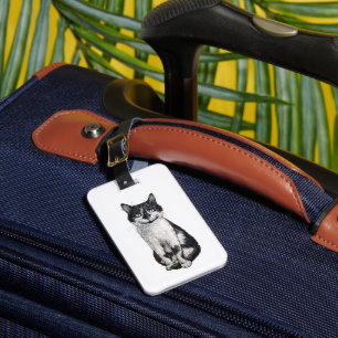 Étiquette À Bagage Ogie le chat