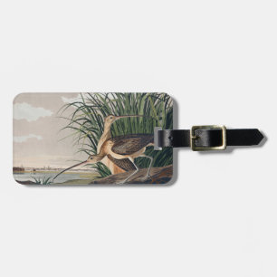 Étiquette À Bagage Oiseau de Courlis à long bec Audubon