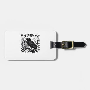 Étiquette À Bagage Oiseau d'Halloween F-Caw-F