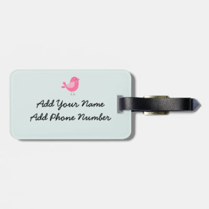 Étiquette À Bagage Oiseaux, Chiens, Bannières, Fleurs