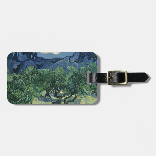 Étiquette À Bagage Olive Trees par Van Gogh (Devant horizontal)