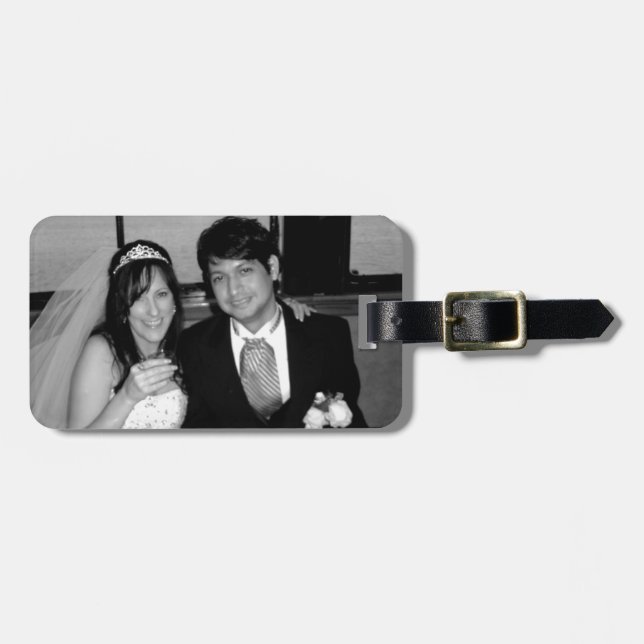 Étiquette À Bagage Options d'image mariage (Devant horizontal)
