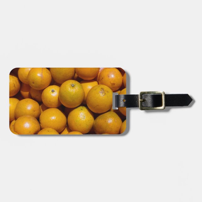 Étiquette À Bagage Oranges fruits Floride marché orange (Devant horizontal)