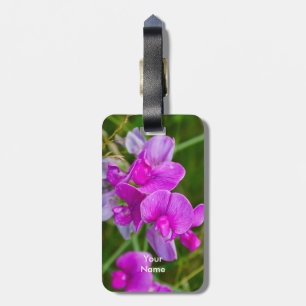 Étiquette À Bagage Orchidées pourpres