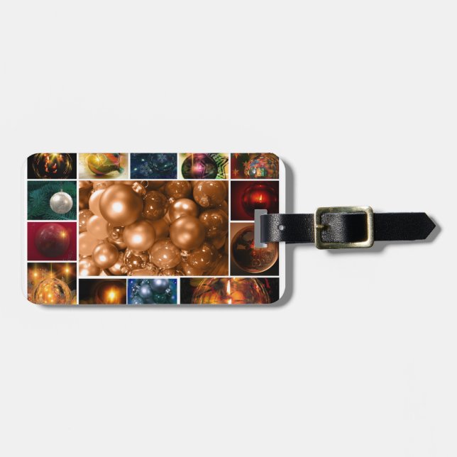 Étiquette À Bagage Ornements de Noël Arbre de Vacances Destin Cadeaux (Devant horizontal)