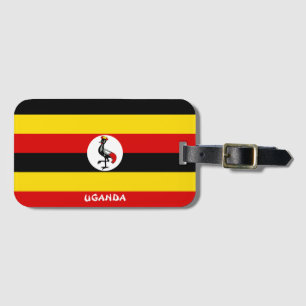 Étiquette À Bagage Ouganda National Drapeau Patriotique
