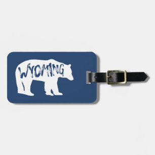 Étiquette À Bagage Ours du Wyoming