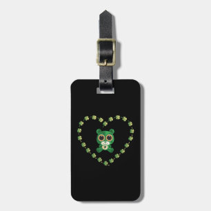 Étiquette À Bagage Ours en peluche de la Saint-Patrick
