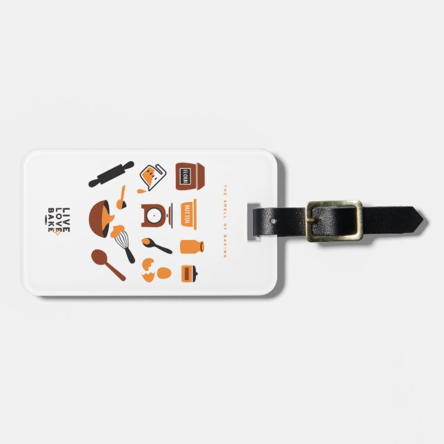 Étiquette À Bagage Outils de cuisson doux (Devant horizontal)