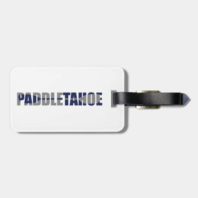 Étiquette À Bagage Paddle Lake Tahoe Kayaking (Dos horizontal)
