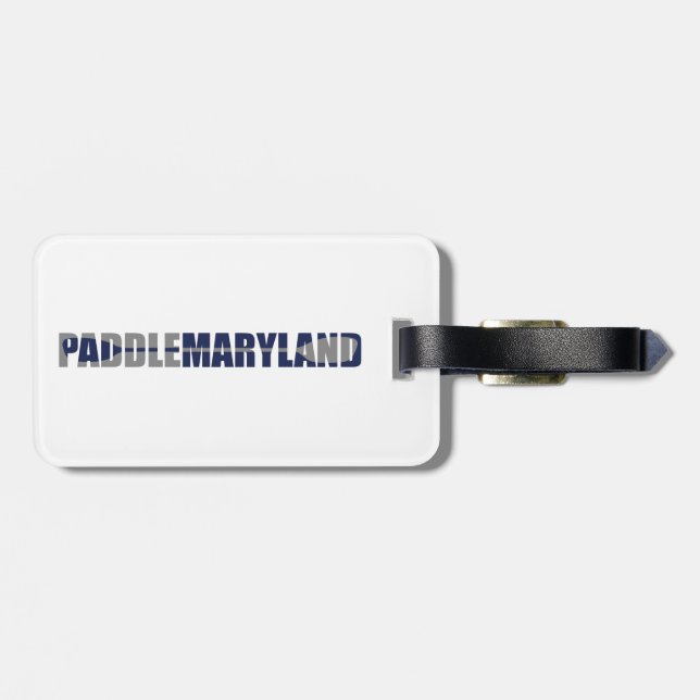 Étiquette À Bagage Paddle Maryland Kayak (Dos horizontal)