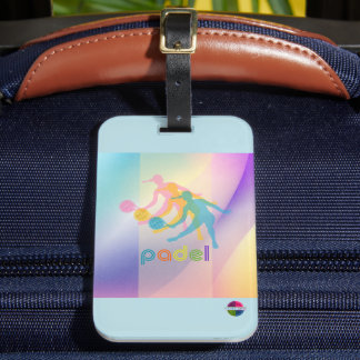 Étiquette À Bagage PADEL LUGGAGE TAG – VIBRANT STYLE for HER BRIGHTS