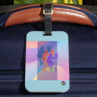 Étiquette À Bagage PADEL LUGGAGE TAG – VIBRANT STYLE for HIS BRIGHTS