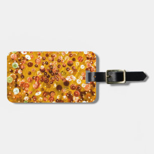Étiquette À Bagage Paillettes et goupilles