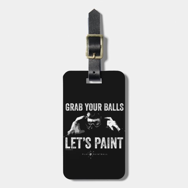 Étiquette À Bagage Paintball Paint (Devant Vertical)
