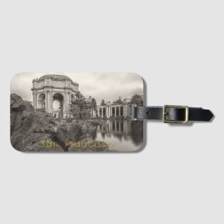 Étiquette À Bagage Palace of Fine Art in Sepia Luggage Tag