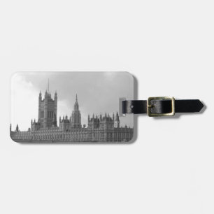 Étiquette À Bagage Palais blanc noir de Westminster