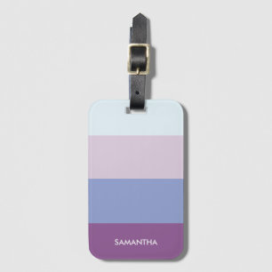 Étiquette À Bagage Palette de couleurs à bande violette