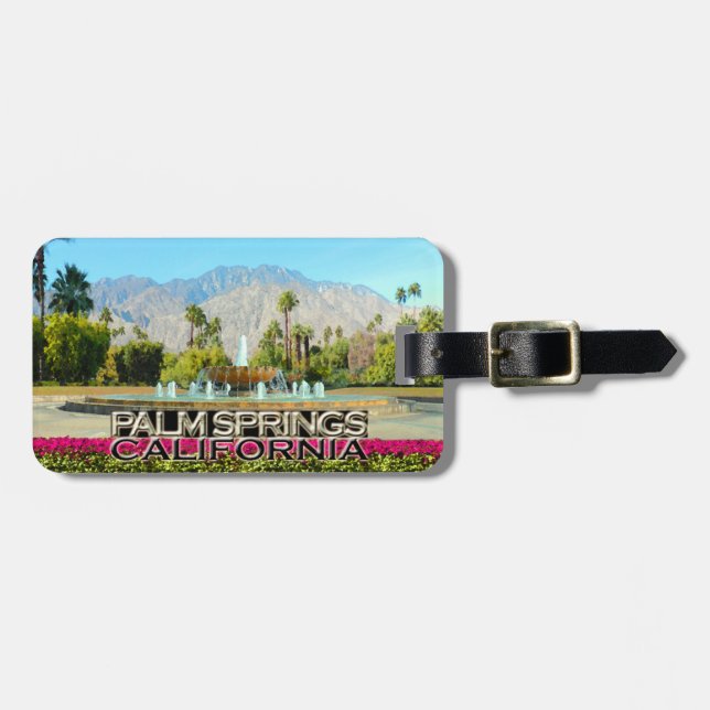 Étiquette À Bagage Palm Springs (Devant horizontal)